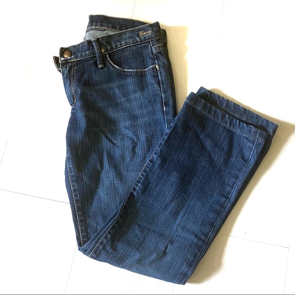 Goldsign Envy Cropped Capri Straight Leg Stretch Denim Jeans, 27